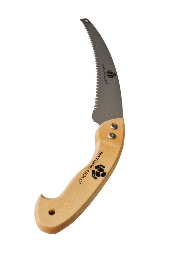 Pruning saw wood handle