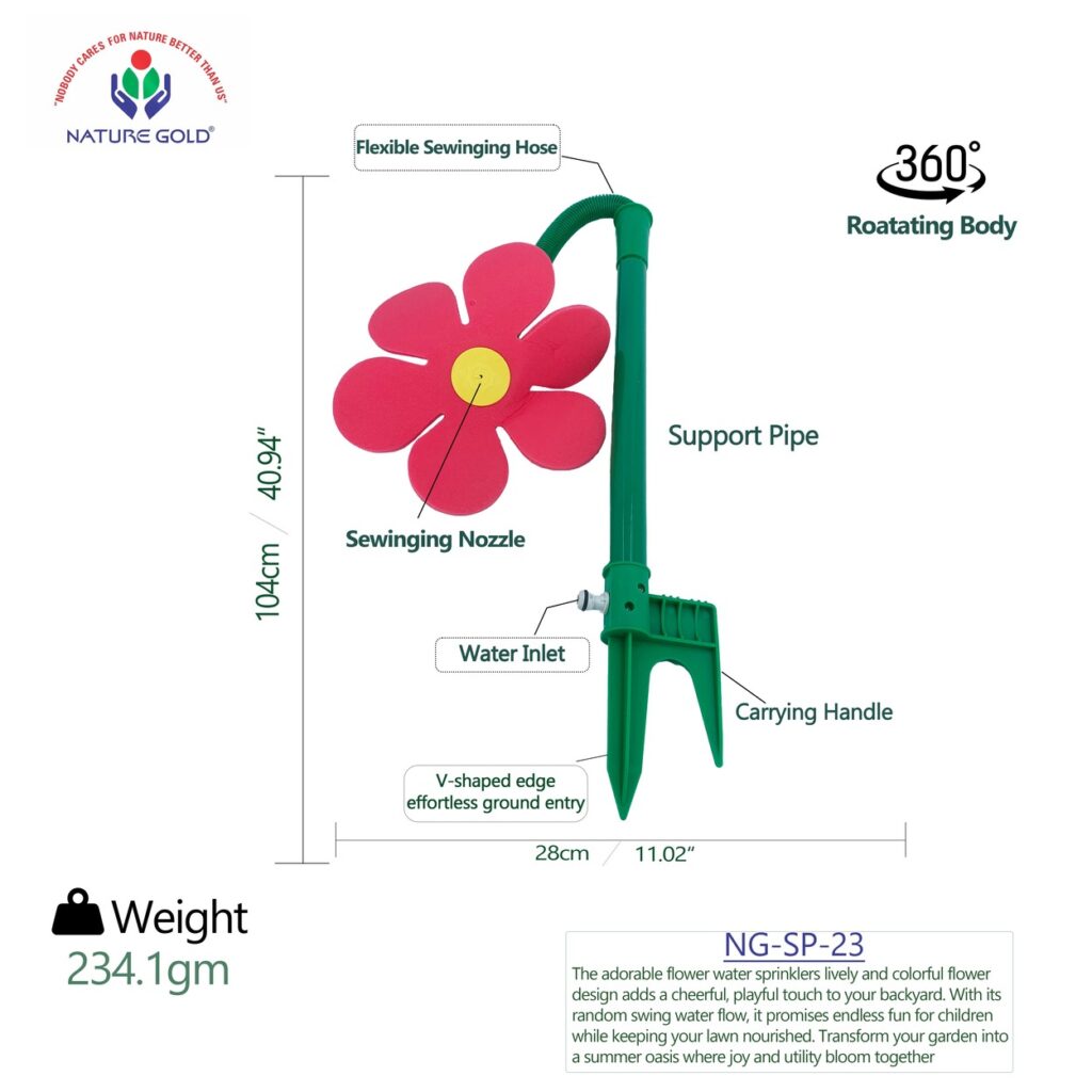 crazy daisy flower sprinkler