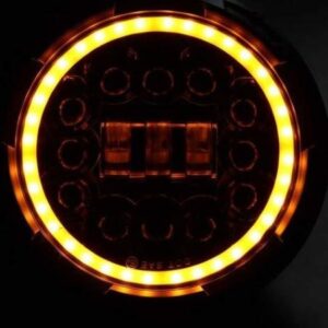 7 Inch 15 LED Headlight With Drl And Indicator For JEEP/HUMMER/THAR/MM540/MM550
