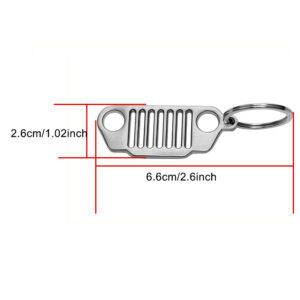 METAL Jeep TJ Grille Keychain