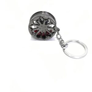 LUXURY HEAVY METAL ALLOY WHEEL KEYCHAIN