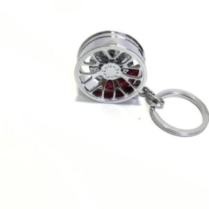Luxury Heavy Metal Alloy Wheel Keychain