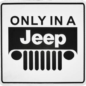 Only in A Jeep 3D Metal Emblem Badge Decal