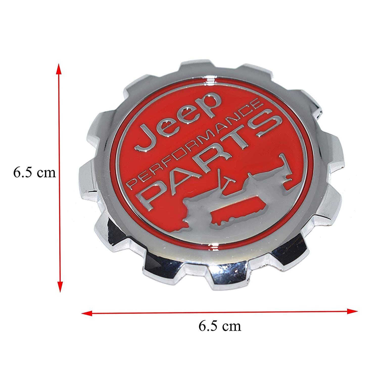 Jeep Performance Parts Round Logo Stickers For Car | Metal Sticker,Universal | Car Exterior Jeep Thar Accessories - Image 2