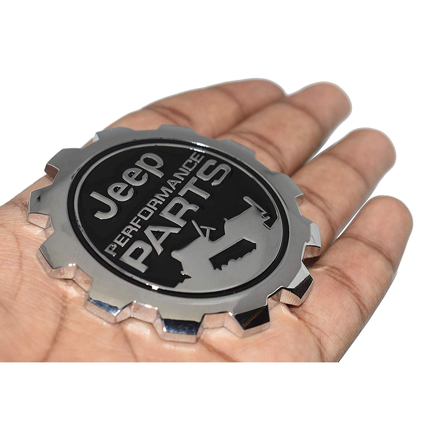 Jeep Performance Parts Round Logo Stickers For Car | Metal Sticker,Universal | Car Exterior Jeep Thar Accessories - Image 3