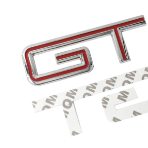 3D GT metal logo sticker emblem colour (Red chrome)