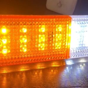 Gypsy Led Front Bumper Parking Lights White + Yellow for Maruti Suzuki Gypsy King